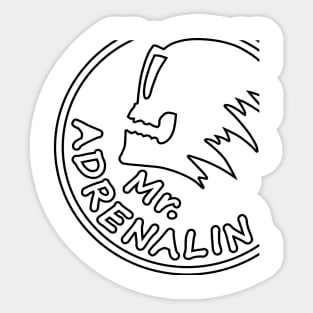 Mr. Adrenalin Sticker